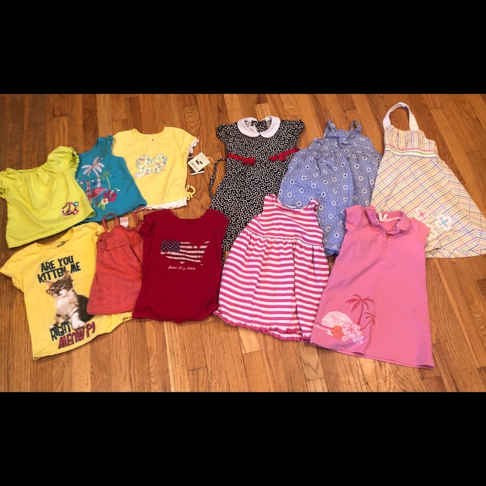 Lot Girls 4T 4/5 Dresses Tops Gap Old Navy T-Shirt